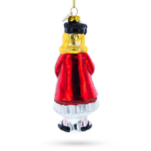 Load image into Gallery viewer, Proud Graduate Holding a Diploma Glass Christmas Ornament