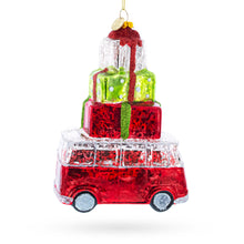 Load image into Gallery viewer, Hippie's Retro Bus Glass Christmas Ornament