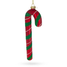 Load image into Gallery viewer, Candy Cane Glass Christmas Ornament
