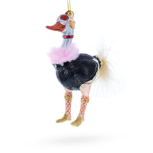 Load image into Gallery viewer, Ostrich Chic Glass Christmas Ornament