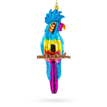 Load image into Gallery viewer, Parrot with Colorful Beads Glass Christmas Ornament