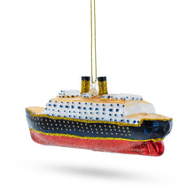 Load image into Gallery viewer, Titanic Ship Glass Christmas Ornament
