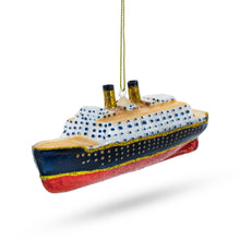 Load image into Gallery viewer, Titanic Ship Glass Christmas Ornament