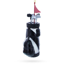 Load image into Gallery viewer, Golf Bag with Clubs Glass Christmas Ornament
