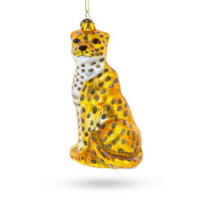 Load image into Gallery viewer, Spotted Leopard Glass Christmas Ornament