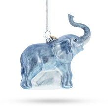 Load image into Gallery viewer, Elephant Glass Christmas Ornament