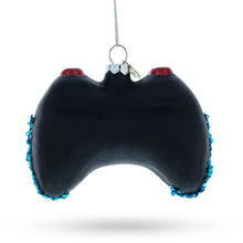 Load image into Gallery viewer, Black Video Game Controller Glass Christmas Ornament