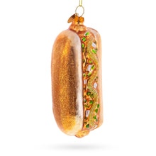 Load image into Gallery viewer, Hot Dog Glass Christmas Ornament