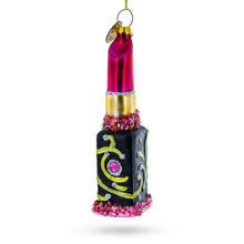 Load image into Gallery viewer, Red Lipstick Glass Christmas Ornament