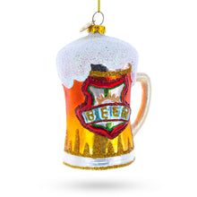 Load image into Gallery viewer, Frothy Beer Stein Glass Christmas Ornament