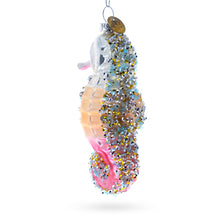 Load image into Gallery viewer, Seahorse Glass Christmas Ornament