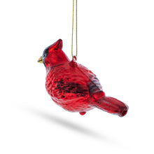 Load image into Gallery viewer, Red Cardinal Glass Christmas Ornament