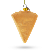 Load image into Gallery viewer, Cake Slice Glass Christmas Ornament