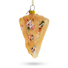 Load image into Gallery viewer, Cake Slice Glass Christmas Ornament