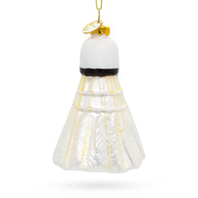 Load image into Gallery viewer, Badminton Shuttlecock Birdie Glass Christmas Ornament