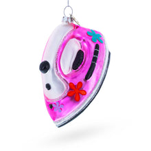 Load image into Gallery viewer, Pink Iron Glass Christmas Ornament