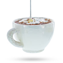 Load image into Gallery viewer, Hot Cocoa Cup Glass Christmas Ornament