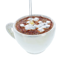 Load image into Gallery viewer, Hot Cocoa Cup Glass Christmas Ornament