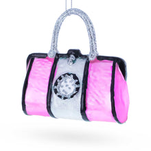 Load image into Gallery viewer, Pink Handbag Glass Christmas Ornament