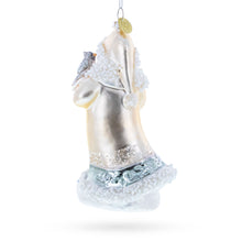 Load image into Gallery viewer, Woodland Santa with Forest Friends Glass Christmas Ornament