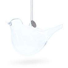 Load image into Gallery viewer, Bird Clear Glass Christmas Ornament