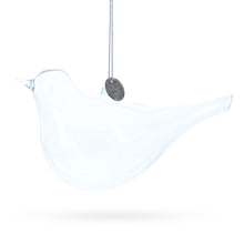 Load image into Gallery viewer, Bird Clear Glass Christmas Ornament