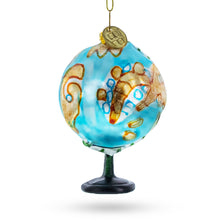 Load image into Gallery viewer, World Sphere Globe Glass Christmas Ornament