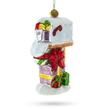 Load image into Gallery viewer, Mailbox with Letters and Gifts Glass Christmas Ornament