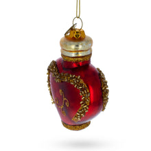Load image into Gallery viewer, Elegant Perfume Bottle Glass Christmas Ornament