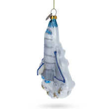 Load image into Gallery viewer, Space Shuttle Take-off Glass Christmas Ornament