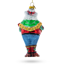 Load image into Gallery viewer, Western Santa with Guitar Glass Christmas Ornament