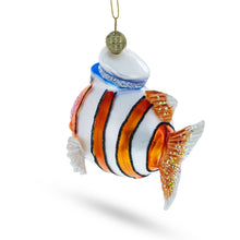 Load image into Gallery viewer, Captain Fish Glass Christmas Ornament