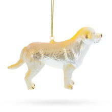 Load image into Gallery viewer, Golden Labrador Retriever in Glitter Christmas Ornament