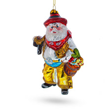 Load image into Gallery viewer, Wild West Santa Glass Christmas Ornament