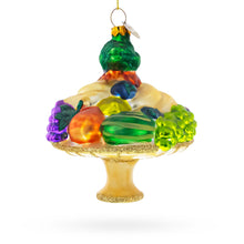 Load image into Gallery viewer, Sumptuous Fruit Platter Glass Christmas Ornament
