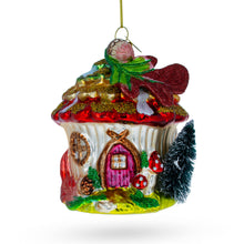 Load image into Gallery viewer, Fairy House Nestled in a Woodland Glade Glass Christmas Ornament