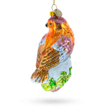Load image into Gallery viewer, Songbird on Branch Glass Christmas Ornament