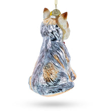 Load image into Gallery viewer, Yorkshire Terrier Glass Christmas Ornament