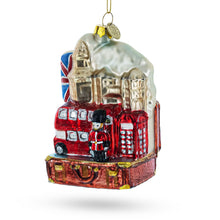 Load image into Gallery viewer, London Landmarks, United Kingdom Glass Christmas Ornament