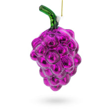 Load image into Gallery viewer, Purple Grapes Glass Christmas Ornament
