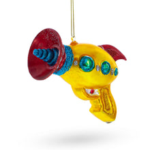 Load image into Gallery viewer, Futuristic Laser Gun Glass Christmas Ornament