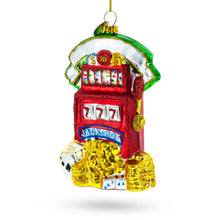 Load image into Gallery viewer, Lucky Slot Machine Jackpot Casino - Blown Glass Christmas Ornament
