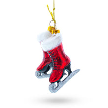 Load image into Gallery viewer, Red Skates Glass Christmas Ornament