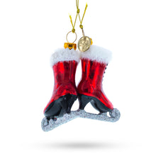 Load image into Gallery viewer, Red Skates Glass Christmas Ornament