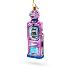 Load image into Gallery viewer, Vintage Retro Gas Pump Glass Christmas Ornament