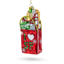 Load image into Gallery viewer, I Love San Francisco Glass Christmas Ornament
