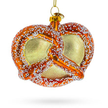 Load image into Gallery viewer, Twisted Pretzel Glass Christmas Ornament