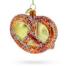 Load image into Gallery viewer, Twisted Pretzel Glass Christmas Ornament