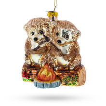 Load image into Gallery viewer, Wombats Roast Marshmallow Glass Christmas Ornament