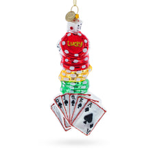 Load image into Gallery viewer, Lucky Casino Glass Christmas Ornament